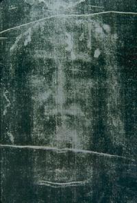 Туринская плащиница в негативном изображении. Fotografie von Giuseppe Enrie (1931)