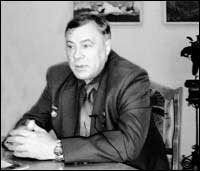 Александр Баландин в Новосибирском музее Н.К.Рериха.